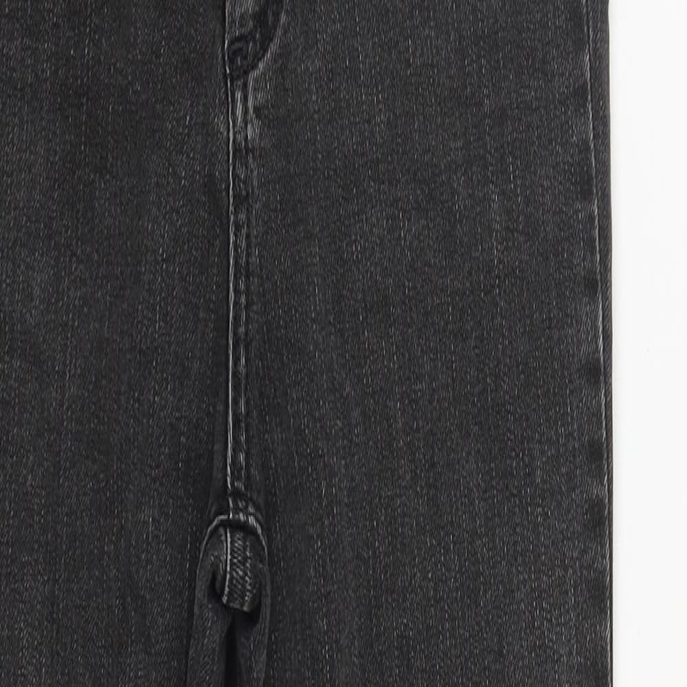 ASOS Womens Black  Cotton Straight Jeans Size 26 in L27 in Regular Zip
