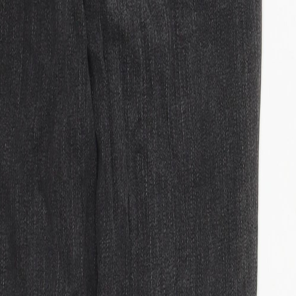 ASOS Womens Black  Cotton Straight Jeans Size 26 in L27 in Regular Zip