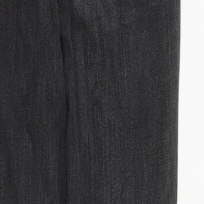 ASOS Womens Black  Cotton Straight Jeans Size 26 in L27 in Regular Zip