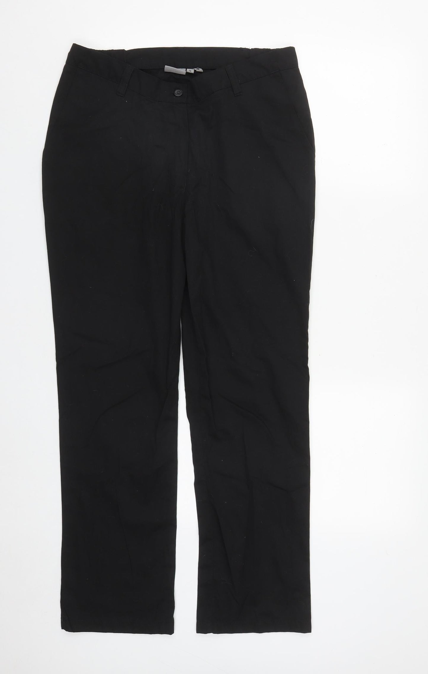 Womens UK Size 12 Behrens Regular Fit  Black Trousers