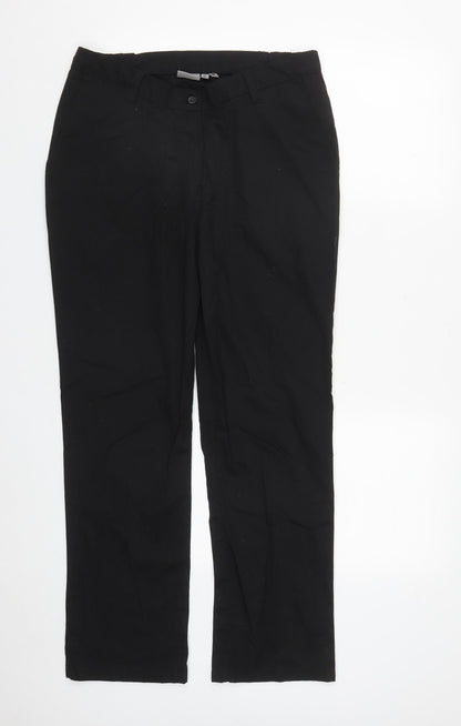 Womens UK Size 12 Behrens Regular Fit  Black Trousers