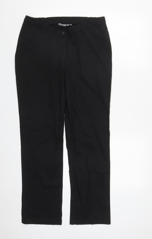 Womens UK Size 12 Behrens Regular Fit  Black Trousers