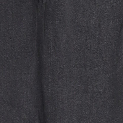 Topshop Womens Black  Cotton Straight Jeans Size 24 in L24 in Regular Zip