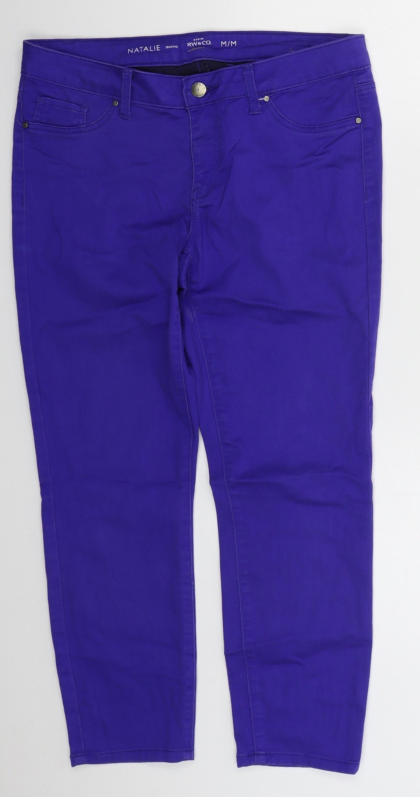 RW & Co Womens Blue  Cotton Skinny Jeans Size 30 in L22 in Regular Button