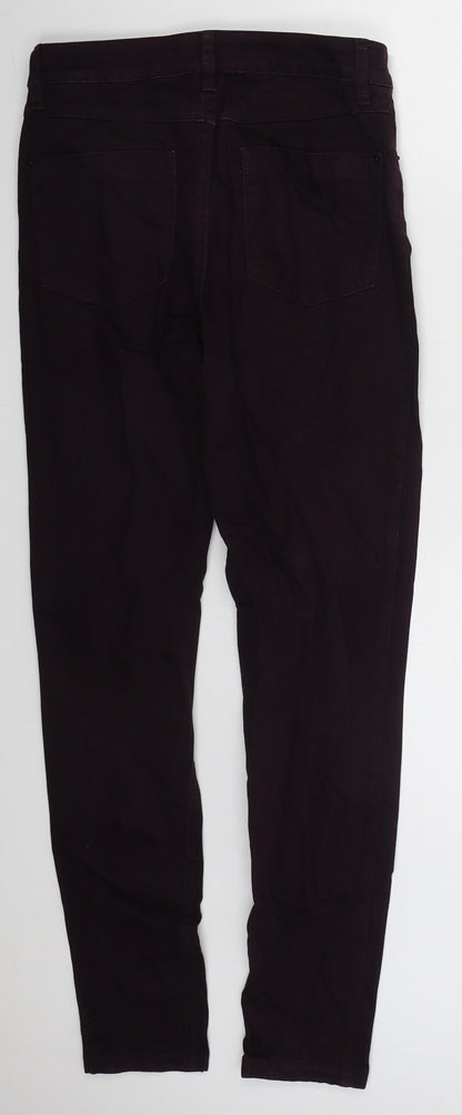 Womens UK Size 26 in Preworn Regular Fit Skinny Purple Jeans