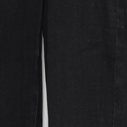 Denim Co Womens Black  Cotton Skinny Jeans Size 10 L28 in Regular Button