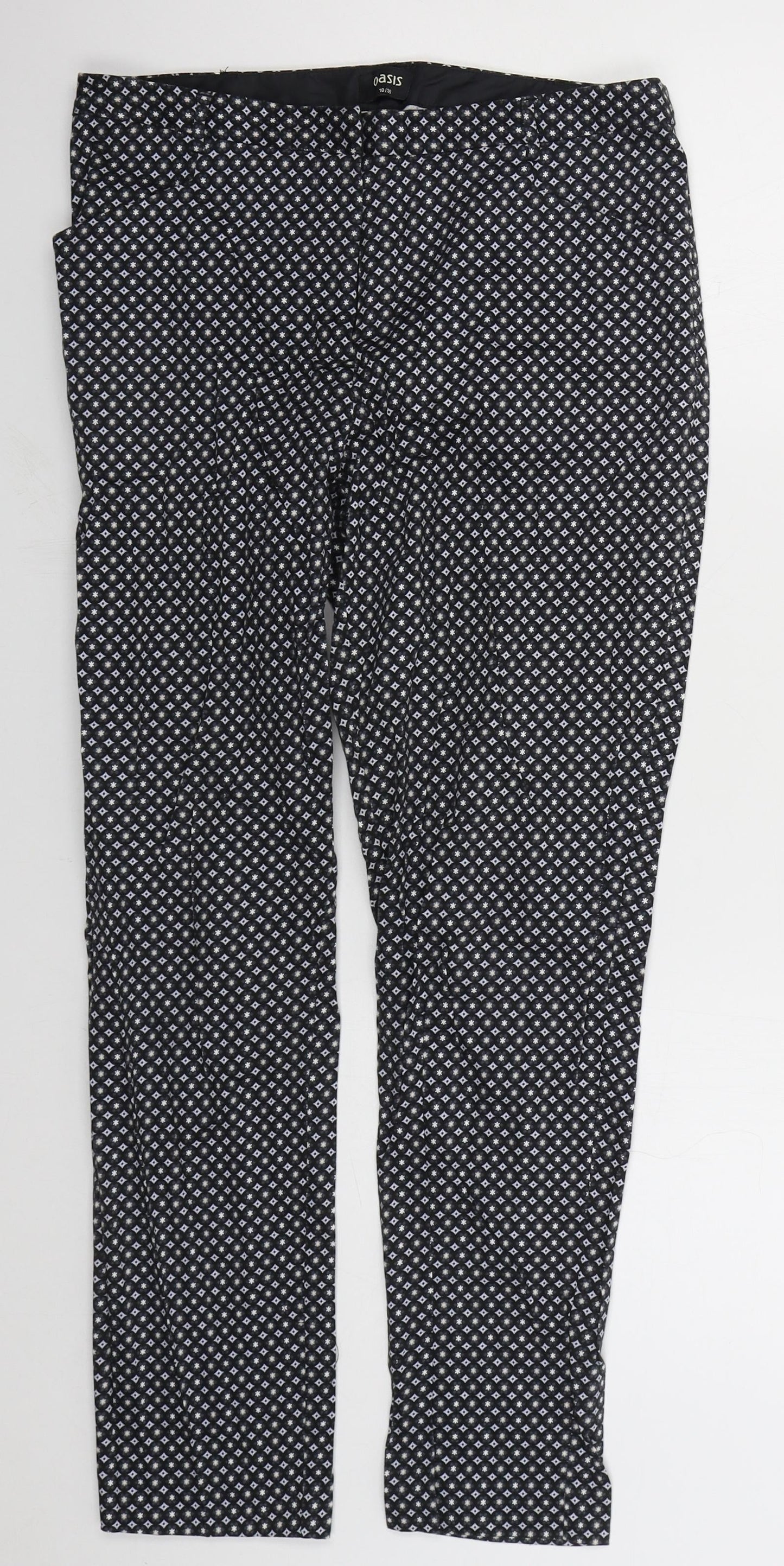 Womens UK Size 10 Oasis Regular Fit  Grey Trousers
