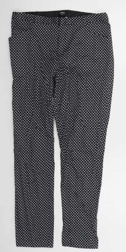 Womens UK Size 10 Oasis Regular Fit  Grey Trousers