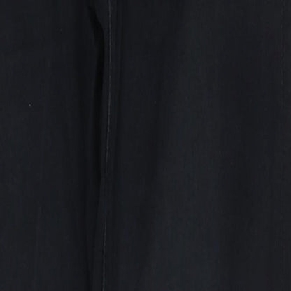 Topshop Womens Black  Cotton Skinny Jeans Size 28 in L30 in Regular Button