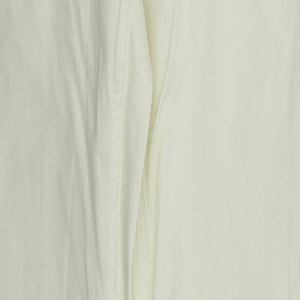 Womens UK Size 10 Papaya Regular Fit Skinny Ivory Jeans