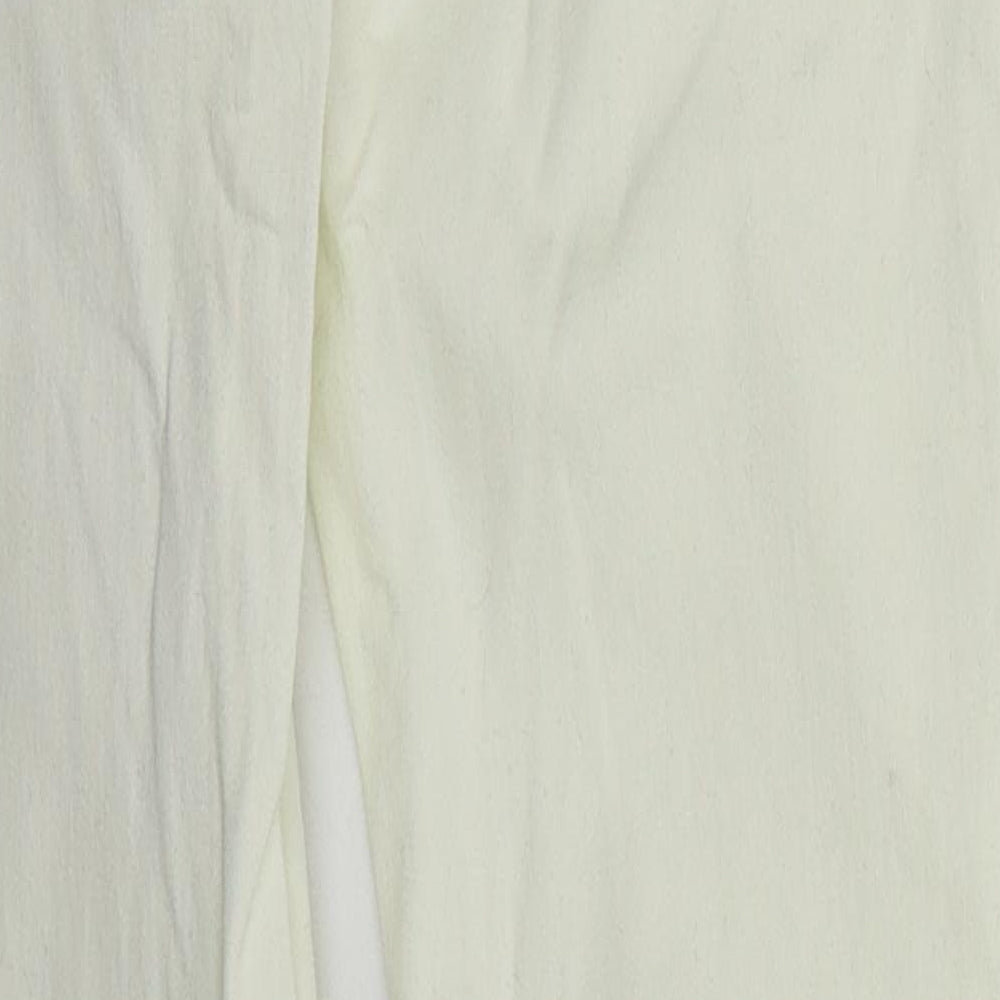 Womens UK Size 10 Papaya Regular Fit Skinny Ivory Jeans