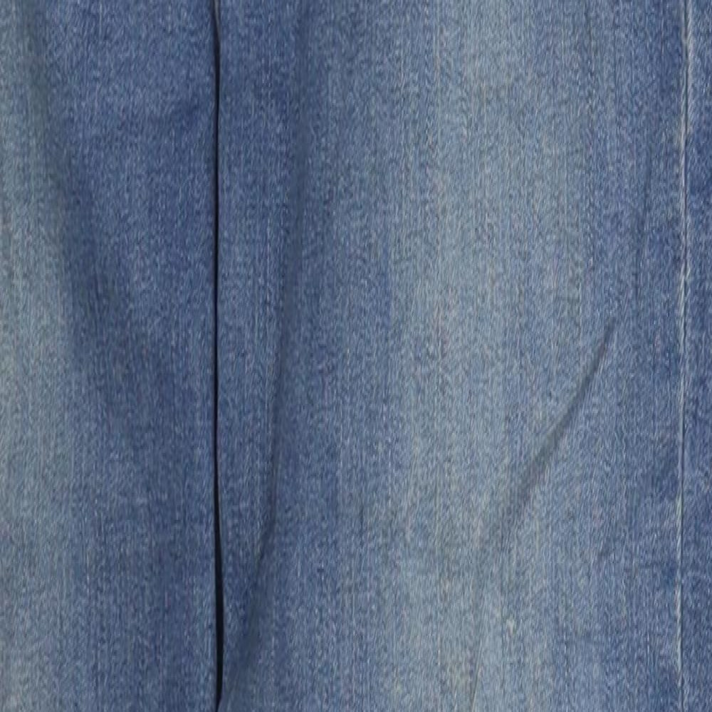 Topshop Womens Black  Cotton Skinny Jeans Size 26 in L26 in Regular Button