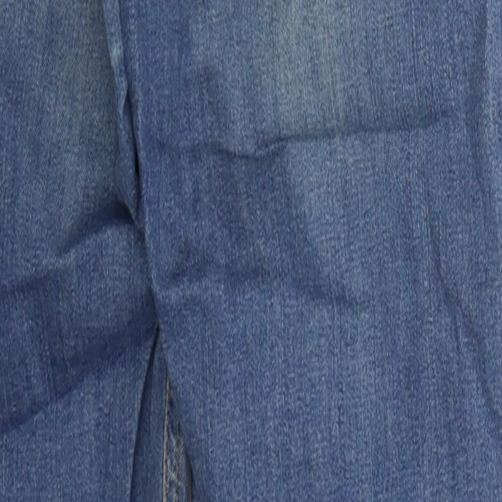 Topshop Womens Black  Cotton Skinny Jeans Size 26 in L26 in Regular Button