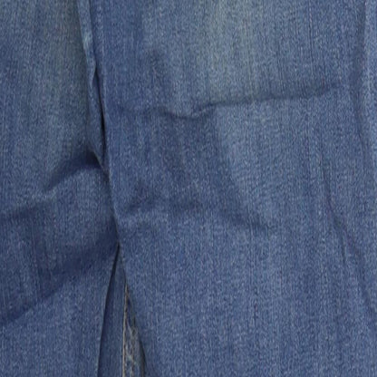 Topshop Womens Black  Cotton Skinny Jeans Size 26 in L26 in Regular Button