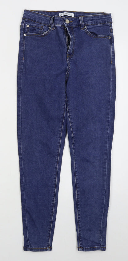 Denim Co Womens Blue  Cotton Skinny Jeans Size 12 L26 in Regular Button
