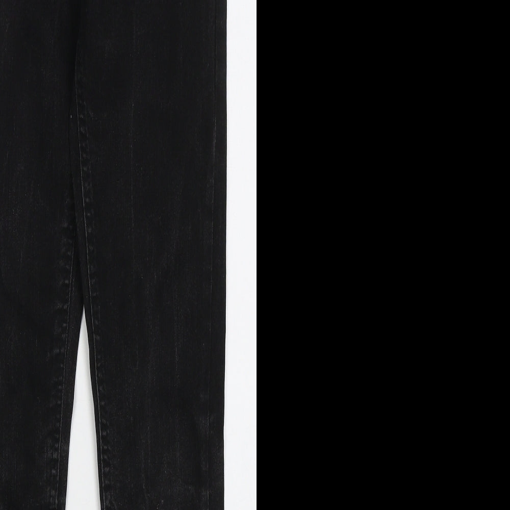 Denim Co Womens Black  Cotton Skinny Jeans Size 8 L30 in Regular Button