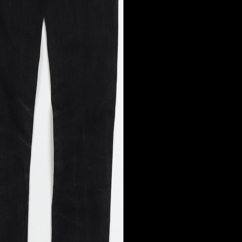 Denim Co Womens Black  Cotton Skinny Jeans Size 8 L30 in Regular Button