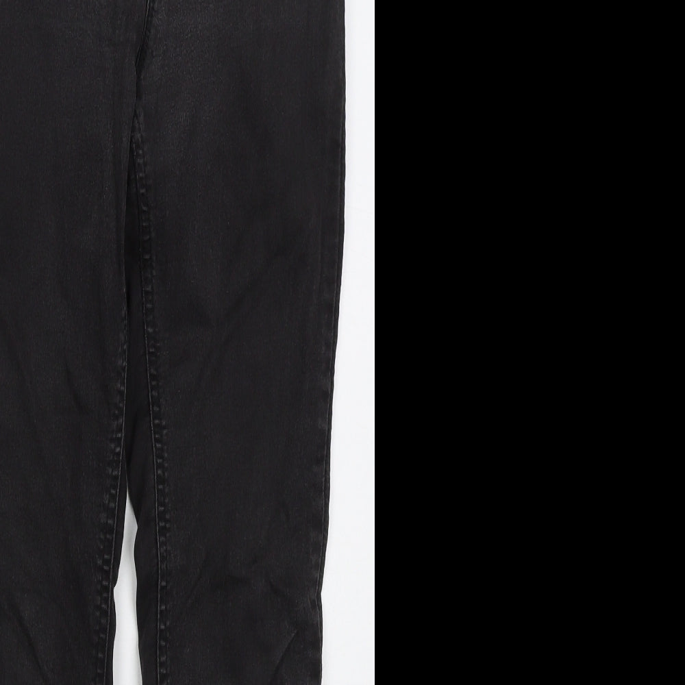 New Look Womens Black  Cotton Skinny Jeans Size 10 L27 in Regular Button