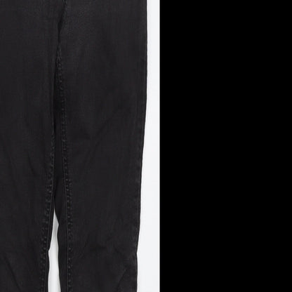 New Look Womens Black  Cotton Skinny Jeans Size 10 L27 in Regular Button
