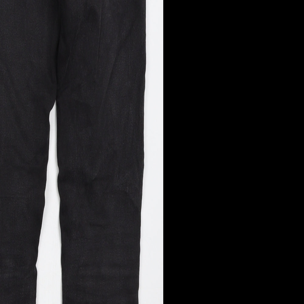 New Look Womens Black  Cotton Skinny Jeans Size 10 L27 in Regular Button