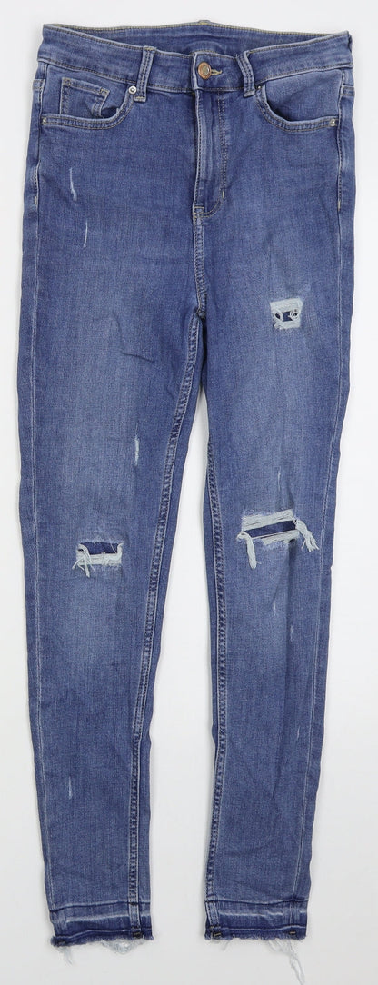 Womens UK Size 26 in Marks and Spencer Regular Fit Skinny Blue Jeans