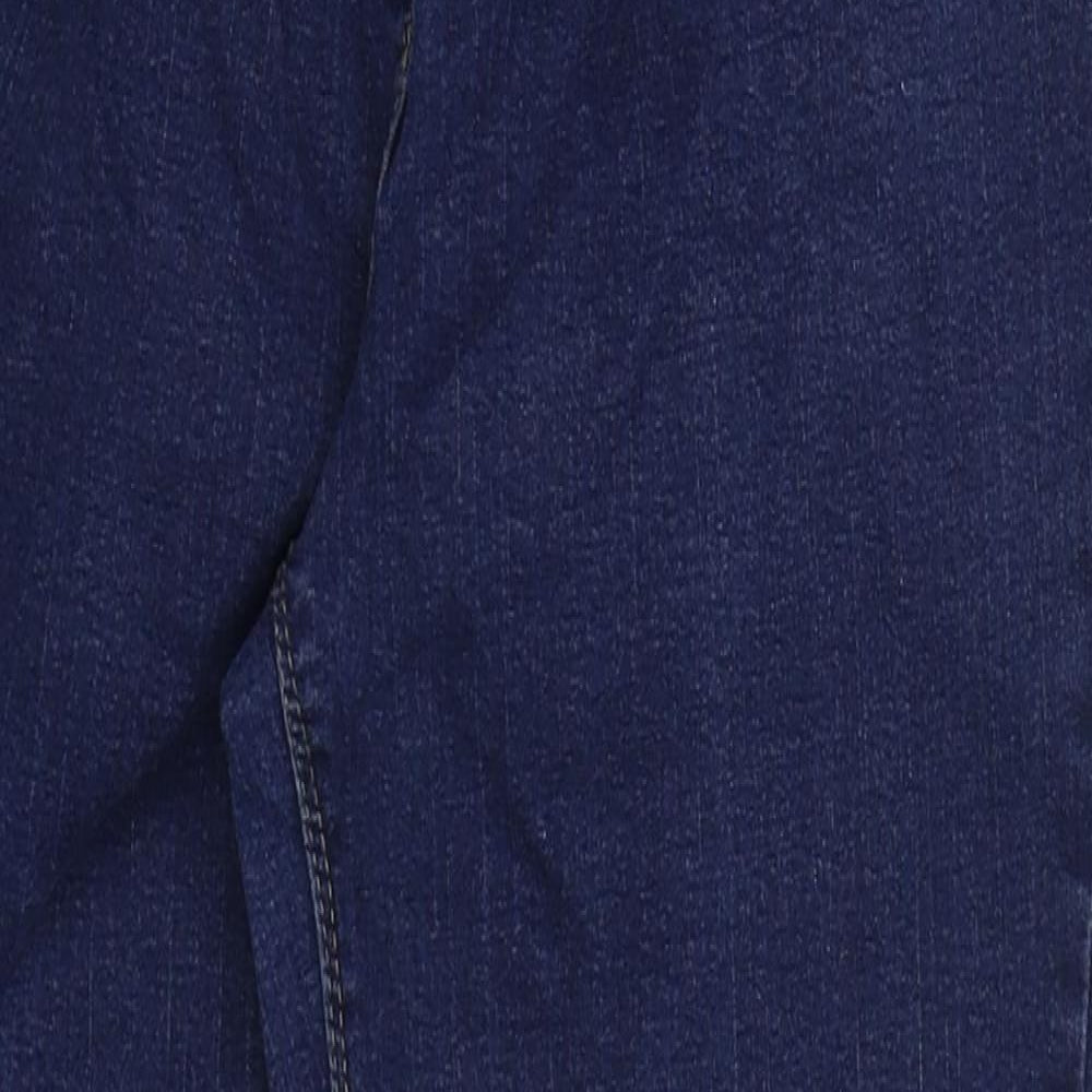 Damart Womens Blue  Cotton Skinny Jeans Size 12 L26 in Regular Button