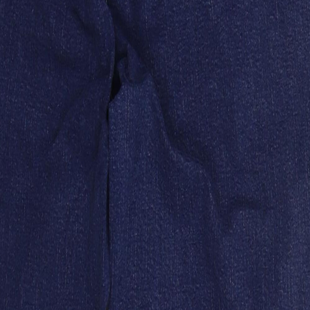 Damart Womens Blue  Cotton Skinny Jeans Size 12 L26 in Regular Button