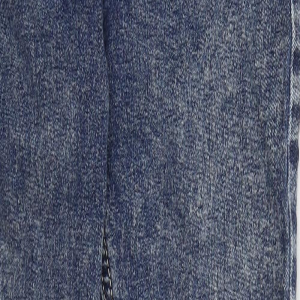 Topshop Womens Blue  Cotton Skinny Jeans Size 26 in L26 in Regular Button