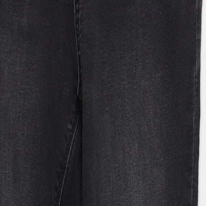 Denim Co Womens Grey  Cotton Skinny Jeans Size 12 L28 in Regular Button