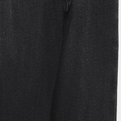 Denim Co Womens Grey  Cotton Skinny Jeans Size 12 L28 in Regular Button