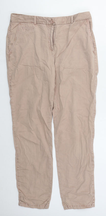 Womens UK Size 32 in Marks and Spencer Regular Fit  Pink Trousers