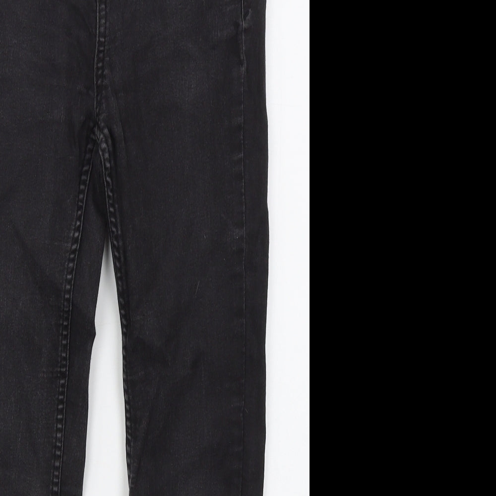 New Look Womens Black  Cotton Skinny Jeans Size 8 L22 in Regular Button