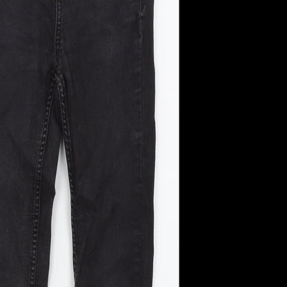 New Look Womens Black  Cotton Skinny Jeans Size 8 L22 in Regular Button