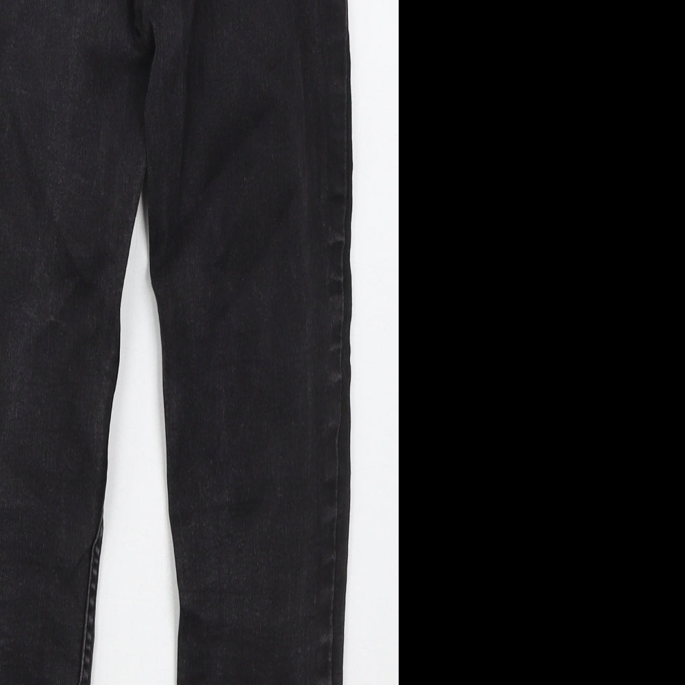New Look Womens Black  Cotton Skinny Jeans Size 8 L22 in Regular Button