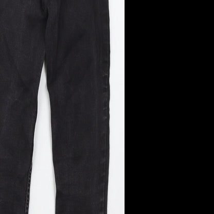 New Look Womens Black  Cotton Skinny Jeans Size 8 L22 in Regular Button