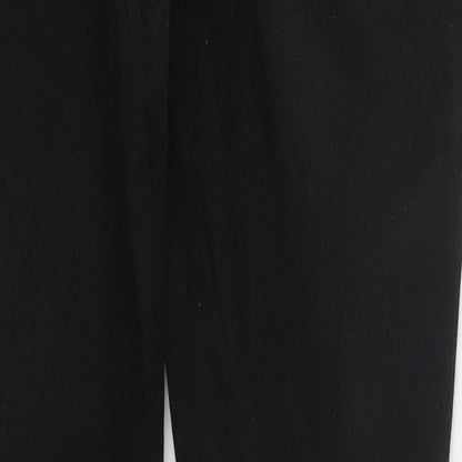 Denim Co Womens Black  Cotton Skinny Jeans Size 10 L29 in Regular Button