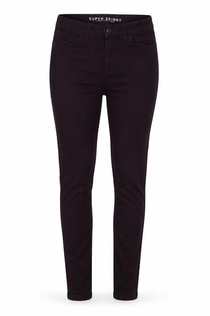 Womens UK Size 8 Marks and Spencer Regular Fit Skinny Purple Jeans