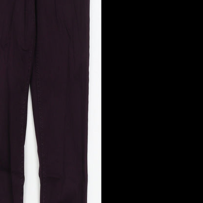 Womens UK Size 8 Marks and Spencer Regular Fit Skinny Purple Jeans