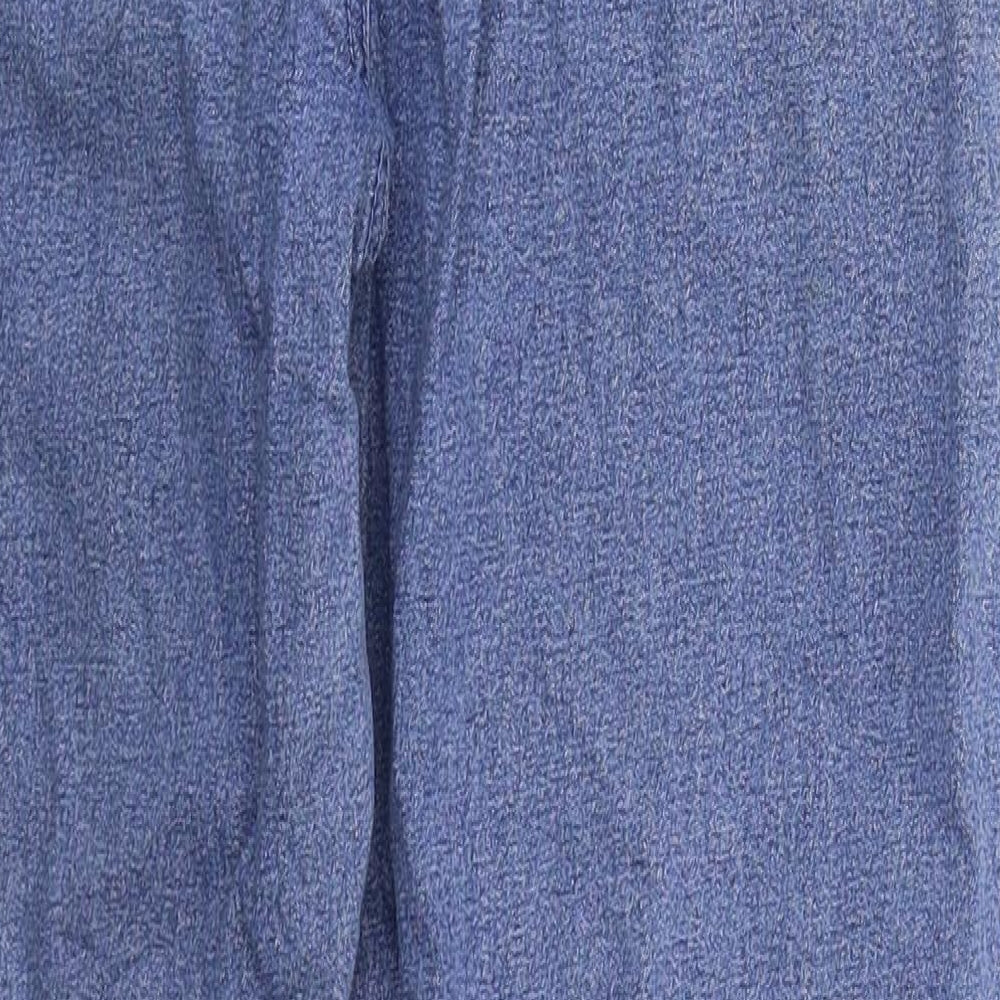 Greensource Womens Blue  Cotton Straight Jeans Size 32 in L28 in Regular Button