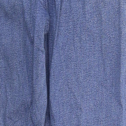 Greensource Womens Blue  Cotton Straight Jeans Size 32 in L28 in Regular Button