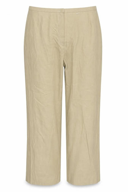 NEXT Womens Beige  Polyester Trousers  Size 14 L30 in Regular Button