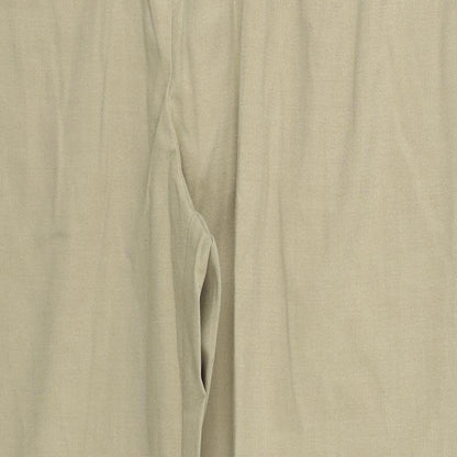 NEXT Womens Beige  Polyester Trousers  Size 14 L30 in Regular Button