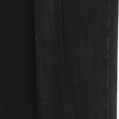 Denim Co Womens Black  Cotton Skinny Jeans Size 10 L29 in Regular Button