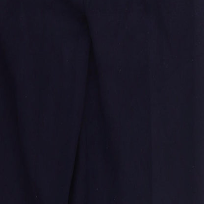 Gentilo Womens Blue  Polyester Trousers  Size 10 L29.5 in Regular Button