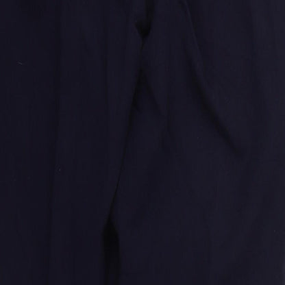 Gentilo Womens Blue  Polyester Trousers  Size 10 L29.5 in Regular Button