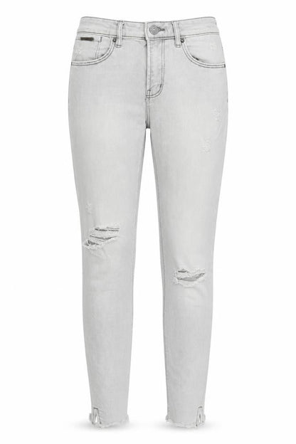 Womens UK Size 10 Stradivarius Regular Fit Skinny Grey Jeans