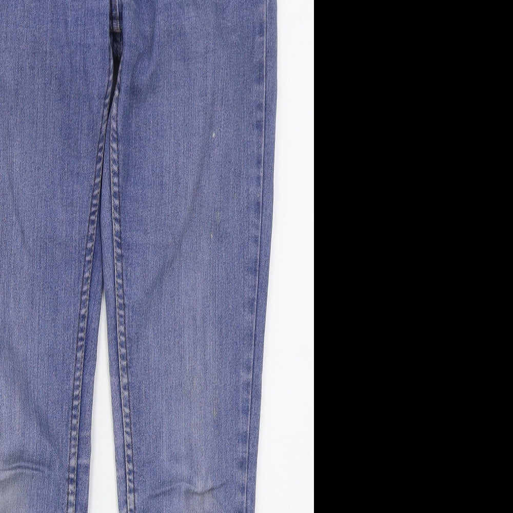 Denim Co Womens Blue  Cotton Skinny Jeans Size 8 L30 in Regular Button