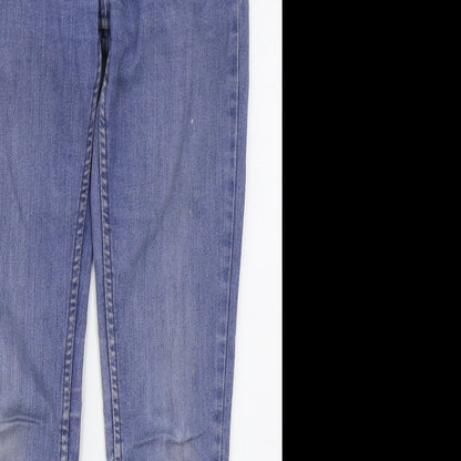 Denim Co Womens Blue  Cotton Skinny Jeans Size 8 L30 in Regular Button
