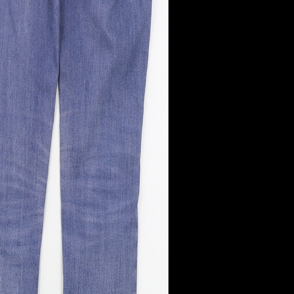 Denim Co Womens Blue  Cotton Skinny Jeans Size 8 L30 in Regular Button