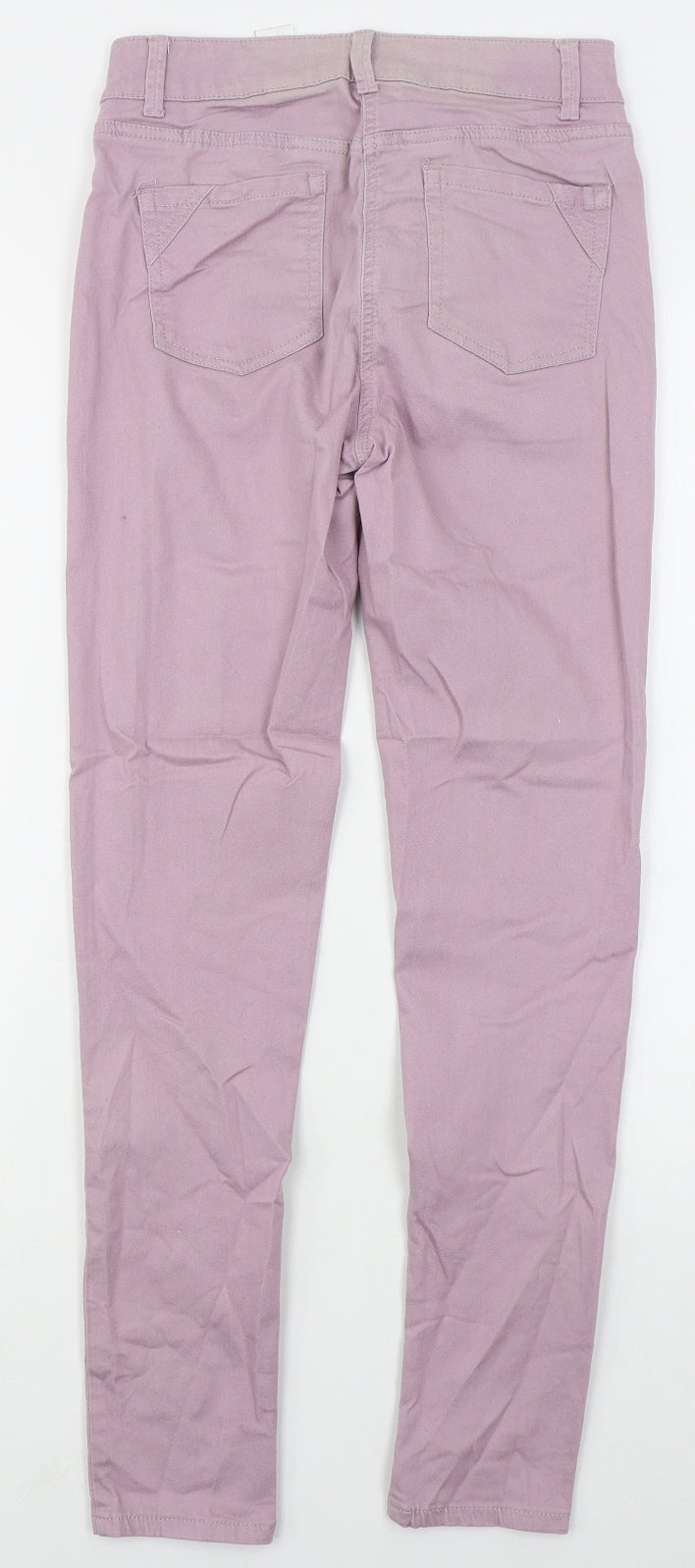 NEXT Womens Pink  Cotton Skinny Jeans Size 6 L29 in Regular Button